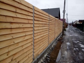 Деревянный забор елочка 150 метров фото в Столбовой